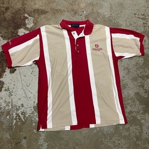 Vintage Antigua wsu Cougars striped polo shirt